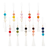 Wood & Wool Felt Balls Car Vent Oil Diffusers HJEW-DR00031-1