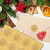 34 Sheets Self Adhesive Gold Foil Embossed Stickers DIY-WH0509-069-6