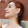 Beebeecraft 36Pcs Brass Clip-on Earring Findings KK-BBC0016-10S-5