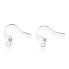 Long-Lasting Plated Brass French Hooks with Coil and Ball KK-K204-137S-5