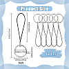 Gorgecraft 60Pcs Polyester Lanyard Wrist Strap Phone Straps FIND-GF0006-53-2