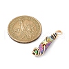 Electroplated Raw Rough Natural Quartz Crystal Copper Wire Wrapped Pendants PALLOY-JF02414-01-2