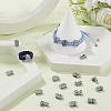 SUNNYCLUE 50POcs 10 Styles Alloy Rhinestone Slide Charms FIND-SC0009-79-4