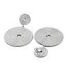 Non-Tarnish 304 Stainless Steel Dangle Stud Earrings EJEW-M233-11P-2