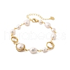 Mother's Day Jewellery Pearl Beaded Bracelets BJEW-P350-02G-4