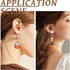 Halloween Theme DIY Alloy Enamel & Acrylic Dangle Earrings Making Kits DIY-YW0009-97-6