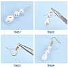 SUNNYCLUE DIY Imitation Pearl Dangle Earring Making Kits DIY-SC0016-53-4