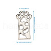 Open Back Bezel Pendants X-PALLOY-TAC0010-08P-8