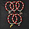 Brass Stretch Bracelets BJEW-C098-03-2