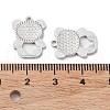 Rhodium Plated 925 Sterling Silver Pendants STER-C003-12P-3