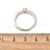 S925 Sterling Silver Adjustable Letter Rings for Women RJEW-M068-01P-Q-3