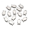 Stainless Steel Fish Charms STAS-M037-08-1