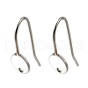 304 Stainless Steel Earring Hooks STAS-B087-09A-P-1