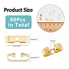 DICOSMETIC 60Pcs Brass Bolo Tie Slide Clasp KK-DC0004-14-2