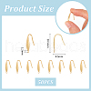 Unicraftale 50Pcs 316 Stainless Steel Earring Hooks STAS-UN0058-85-3