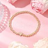 Electroplate Non-magnetic Synthetic Hematite Beaded Stretch Bracelets for Women BJEW-JB11504-04-1