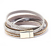 Two Loops PU Leather Warp Bracelets BJEW-P240-N01-3