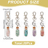 Gemstone Chip Beads Wishing Bottle Pendant Decorations HJEW-GO00035-2