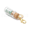 21Pcs 7 Styles Chakra Natural & Synthetic Gemstone Chips inside Glass Wishing Bottle Pendant Decoration HJEW-JM03307-6