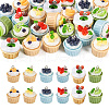 24Pcs 6 Styles Opaque Resin Pendants RESI-TA0001-67-1