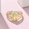 Brass Cuff Rings RJEW-P149-01C-G-2