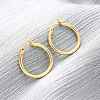 Brass Hoop Earrings for Women EJEW-I270-13A-G-1