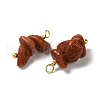 Synthetic Goldstone Pendants KK-P242-31G-06-2