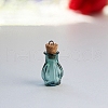 Glass Empty Wishing Bottle Pendants PW-WGF7B75-18-1