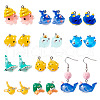 20Pcs 10 Styles Ocean Theme Resin Pendants FIND-TA0002-37-9