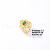 Brass Rhinestones Finger Rings for Women KK6620-3-1