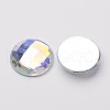 Imitation Taiwan Acrylic Rhinestone Flat Back Cabochons GACR-D002-18mm-17-2