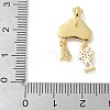 Brass Micro Pave Cubic Zirconia Pendants KK-K298-24A-G-3