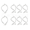 Brass Ice Pick Pinch Bails KK-BT0001-02P-1
