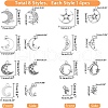 SUPERFINDINGS 112Pcs 8 Style Tibetan Style Alloy Pendants FIND-FH0005-05-2