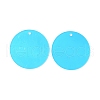 Transparent Acrylic Pendants TACR-F005-06-2