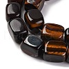 Natural Red Tiger Eye Dyed & Heated Beads Strands G-H040-A01-01-4