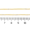 0.9MM Brass Box Chain Necklace Making NJEW-D302-77G-3