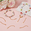 Beebeecraft 20Pcs Brass Chain Extender KK-BBC0016-38B-4