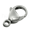 Tarnish Resistant 316 Surgical Stainless Steel Lobster Claw Clasps X-STAS-316-FL12A-1
