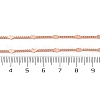 Brass Curb Chains Necklaces for Women NJEW-D302-07RG-3