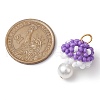 Seed Beads Beaded Charms PALLOY-MZ00332-3