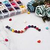 Halloween Theme Dyed Synthetic Turquoise Bead Strands G-GA0001-04-4