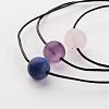 Adjustable Leather Cord Necklaces NJEW-JN01644-1