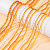 WADORN 24 Strands 12 Styles Transparent Faceted Glass Beads GLAA-WR0001-04-3
