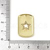 Brass Micro Pave Cubic Zirconia Pendants KK-M322-29G-3