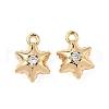 Brass Micro Pave Cubic Zirconia Pendants KK-S531-12G-E-1