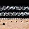 Electroplate Transparent Glass Beads Strands EGLA-A035-T8mm-A19-4