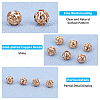 Brass Beads KK-PH0004-36G-4