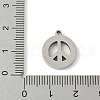 304 Stainless Steel Rhinestone Pendants STAS-Q354-04P-3