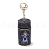 PU Imitation Leather Lipstick Pouch Holder Pendant Keychain KEYC-E039-01KCG-05-1